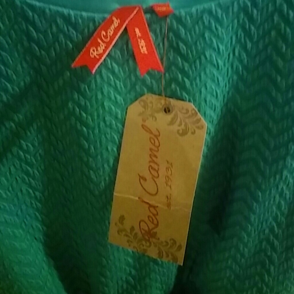 Red Camel Teal Mini Dress